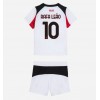 AC Milan Rafael Leao #10 Bortaställ Barn 2025-26 Korta ärmar (+ Korta byxor)